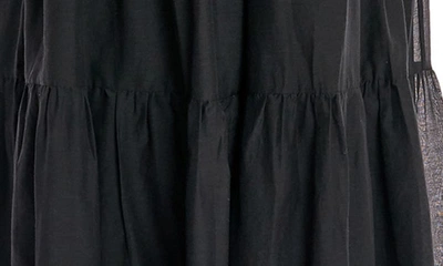 Shop La Ligne Melisa Cotton & Silk Dress In Black