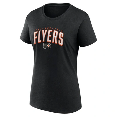 Women's Fanatics Branded Orange/Black Philadelphia Flyers Two-Pack Fan T-Shirt Set