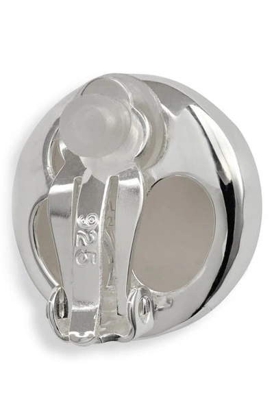 Shop Ippolita Classico Pinball Clip-on Earrings In Silver