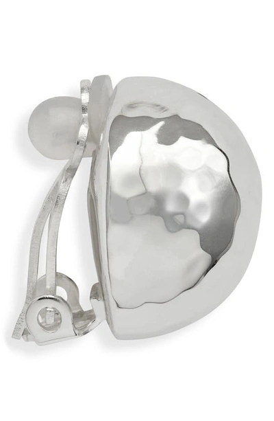 Shop Ippolita Classico Pinball Clip-on Earrings In Silver