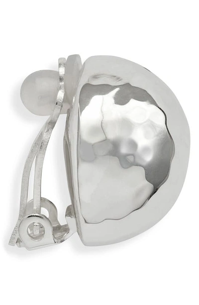 Ippolita Classico Sterling Silver Spherical Clip-on Earrings In Silver