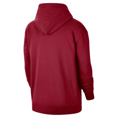 Shop Jordan Brand Crimson Oklahoma Sooners Travel Fleece Full-zip Hoodie