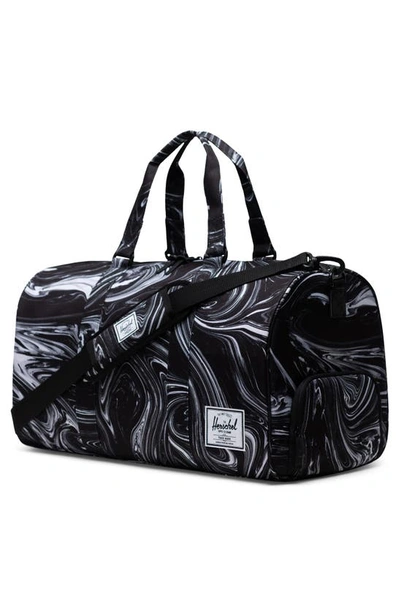 Shop Herschel Supply Co Novel Duffle Bag In Paint Pour Black