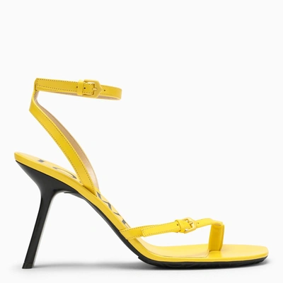 Shop Loewe | Yellow Petal Sandals In Leather