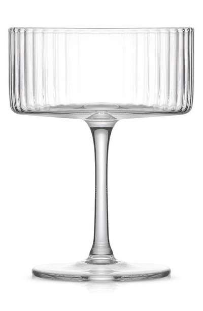 JoyJolt Elle Fluted Cylinder Champagne Glass - Set of 2