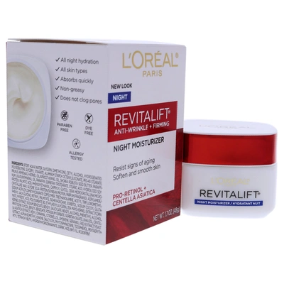 Shop Loreal Professional Revitalift Anti-wrinkle And Firming Night Moisturizer For Unisex 1.7 oz Moisturizer In Beige