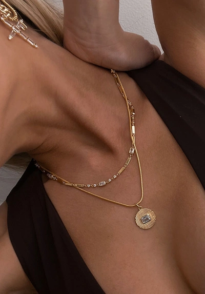 Shop Luv Aj Le Signe Pendant Necklace- Gold