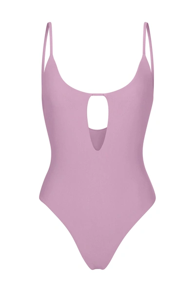 Shop Anemos Keyhole One-piece In Orchid