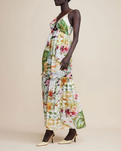 Shop Acler Ferland Dress In Monet Garden Print