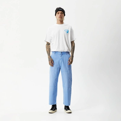 Shop Afends Denim Workwear Jeans In Colour-blue
