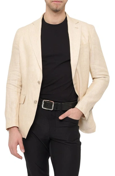 Shop Pino By Pinoporte Two-button Soft Shoulder Sports Jacket In Beige