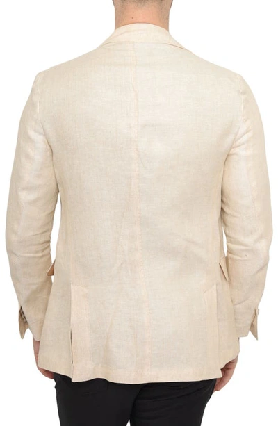 Shop Pino By Pinoporte Two-button Soft Shoulder Sports Jacket In Beige