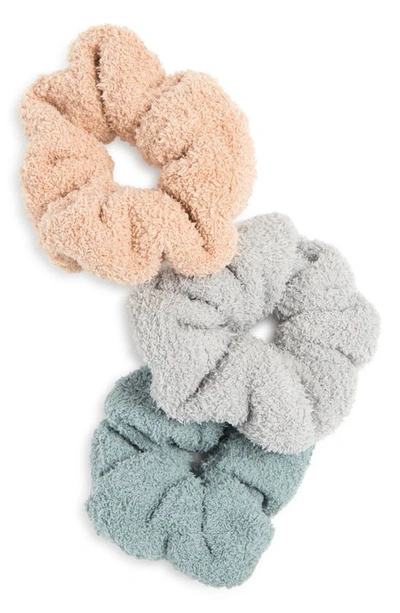 Barefoot Dreams ® Set Of 3 Cozychic™ Scrunchies In Faded Jade Multi