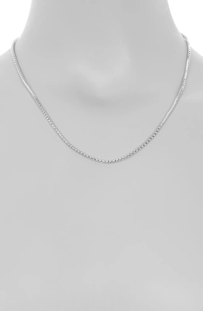 Shop Area Stars Box Chain Necklace In Silver