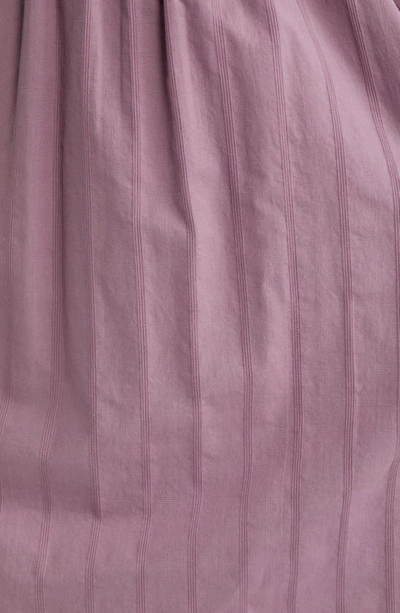 Shop Madewell Theo Sleeveless Cotton Midi Dress In Antique Purple