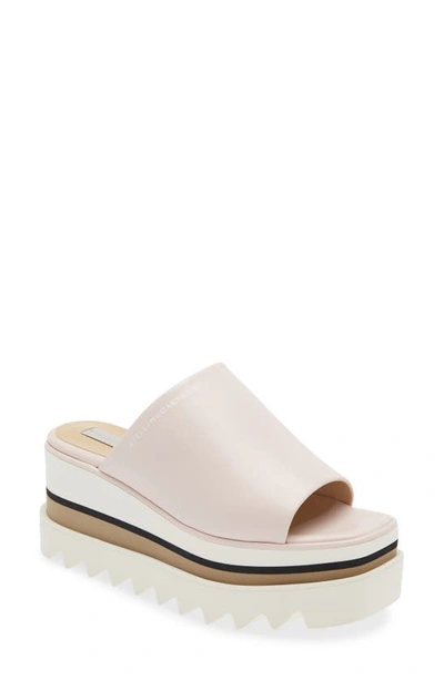 Shop Stella Mccartney Sneak-elyse Platform Slide Sandal In 6900 - Ballet Pink