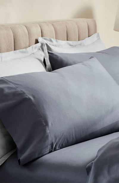 Boll & Branch Percale Hemmed Sheet Set, Queen In Mineral