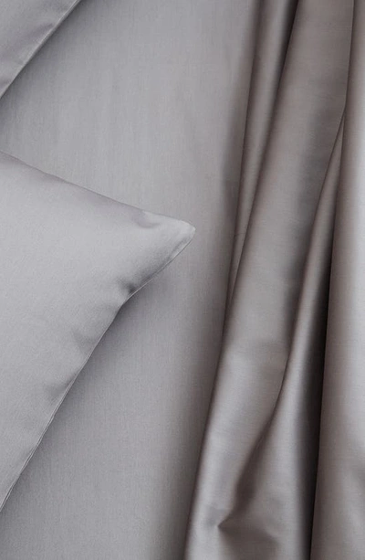 Boll & Branch Percale Hemmed Sheet Set, Queen In Pewter