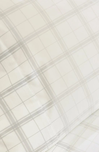 Boll & Branch 360 Thread Count Organic Cotton Percale Sheet Set In White-pewter