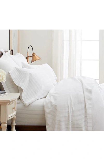 Shop Boll & Branch Set Of 2 Percale Hemmed Pillowcases In Stone