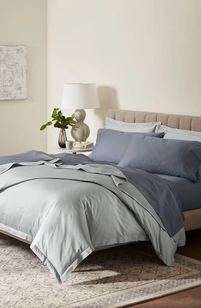Boll & Branch Set Of 2 Percale Hemmed Pillowcases In Mineral