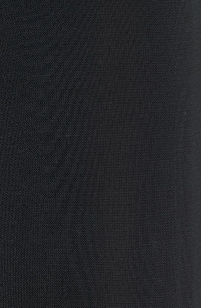Ming Wang Mesh Inset Crop Pants In Black