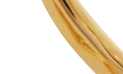 Shop Monica Vinader Flow Small Sculpted Hoop Earring In 18ct Gold Vermeil/ Ss