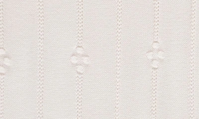 Feltman Brothers Pompom Pointelle Stitch Footie & Hat In Ivory