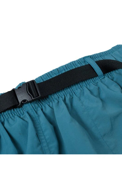 Shop Market Smiley® Tech Belted Nylon Shorts In Diver