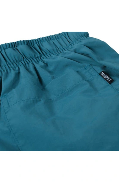Shop Market Smiley® Tech Belted Nylon Shorts In Diver