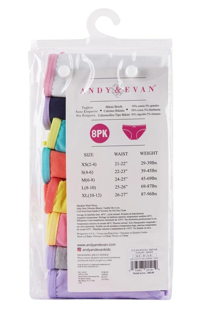 Andy & Evan Little Girl's & Girl's 8-piece Multicolored Bikini Underwear Set In Wha