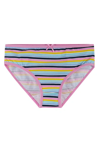Andy & Evan Little Girl's & Girl's 8-piece Multicolored Bikini Underwear Set In Nva