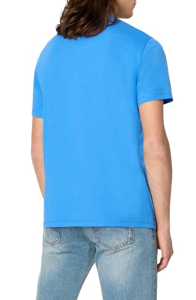 Shop Armani Exchange Small Logo Graphic T-shirt In Palace Blue