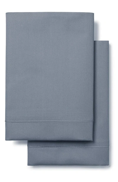 Boll & Branch Set Of 2 Signature Hemmed Pillowcases In Mineral
