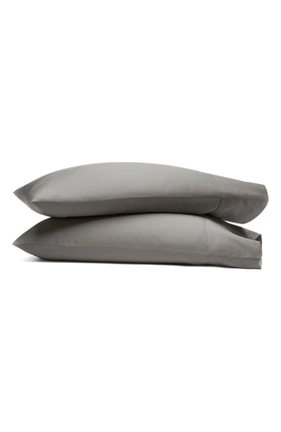 Shop Boll & Branch Set Of 2 Signature Hemmed Pillowcases In Stone