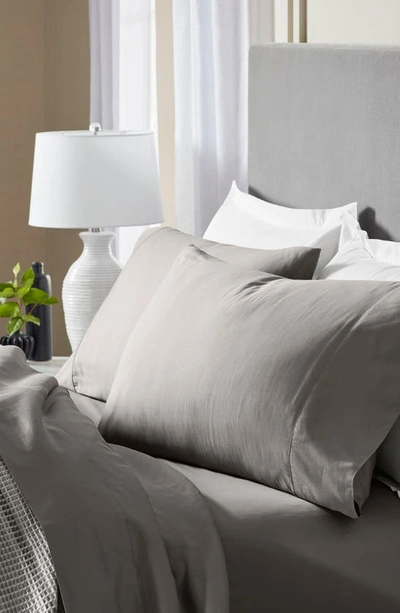 Boll & Branch Set Of 2 Signature Hemmed Pillowcases In Stone