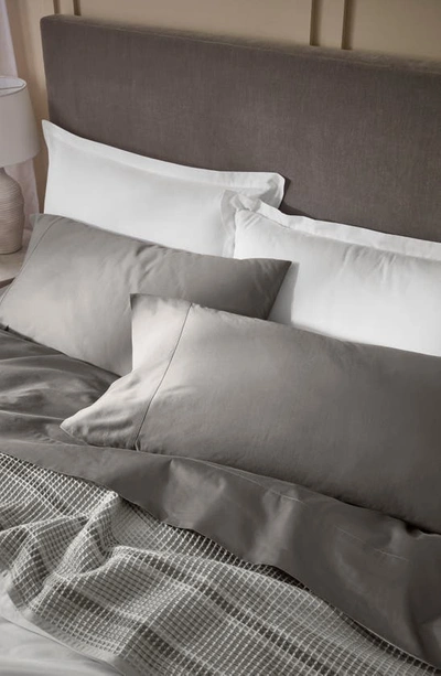 Boll & Branch Set Of 2 Signature Hemmed Pillowcases In Stone
