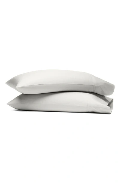 Shop Boll & Branch Set Of 2 Signature Hemmed Pillowcases In Mist
