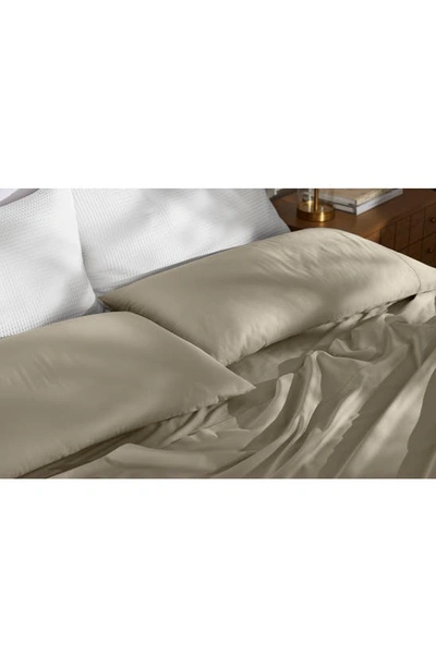 Shop Boll & Branch Set Of 2 Signature Hemmed Pillowcases In Oak