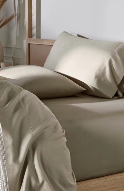 Boll & Branch Signature Organic Cotton Hemmed Pillowcase Set, King In Oak