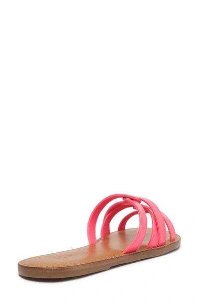 Shop Schutz Lyta Slide Sandal In Pink Lemonade