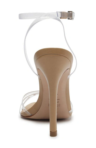 Shop Schutz Amelia Ankle Strap Sandal In Translucido Cristal/light Nude