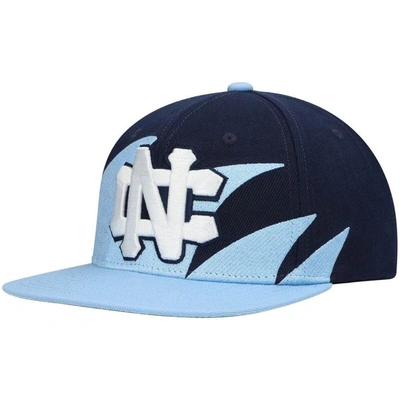 Shop Mitchell & Ness Carolina Blue/navy North Carolina Tar Heels Sharktooth Snapback Hat In Light Blue