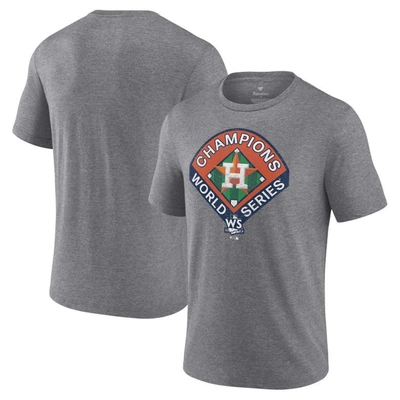 Shop Fanatics Branded Heather Gray Houston Astros 2022 World Series Champions Complete Game T-shirt