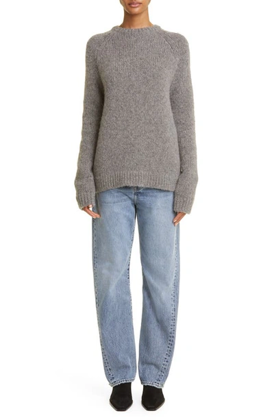Totême Toteme Twisted Seam High Waist Straight Leg Jeans In Blue