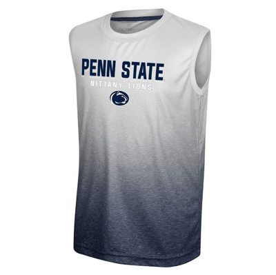 Shop Colosseum Youth  White/navy Penn State Nittany Lions Max Tank Top