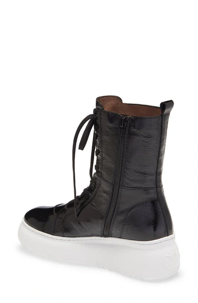 Shop Wonders Leather Boxing Boot In Black