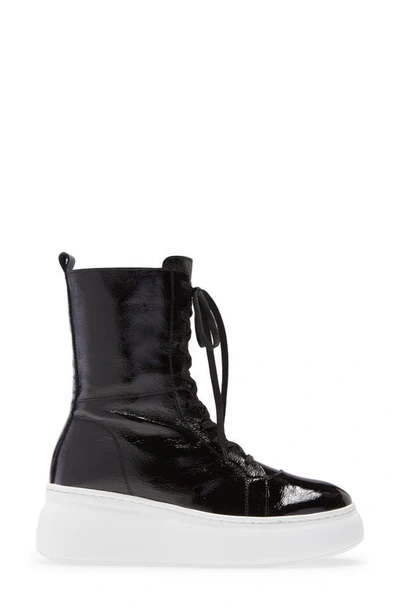 Shop Wonders Leather Boxing Boot In Black