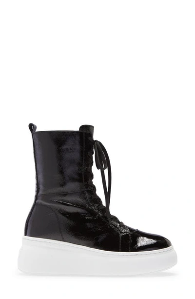 Wonders Leather Boxing Boot In Black