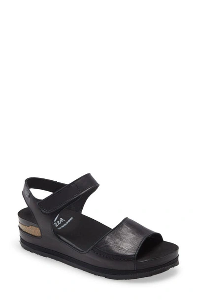 Shop On Foot Platform Sandal In Black